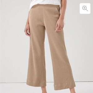 Pact organic thermal waffle wide leg pant